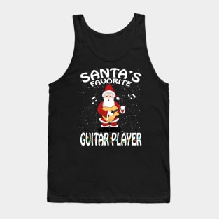 Santas Favorite Guitar Player Christmas Tank Top